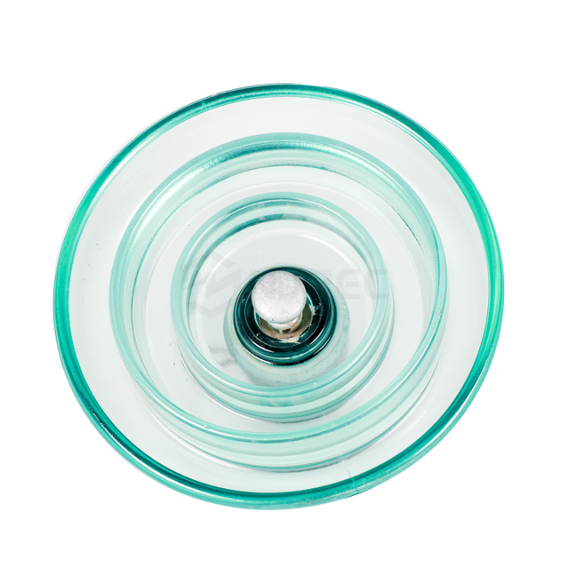 U120BL Isolator aus geh&auml;rtetem Glas mit Kugel und Fassung